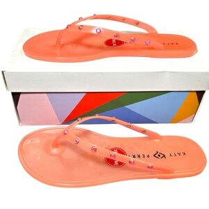 Katy Perry The Geli Gem Flip Flops Oasis Pink Size 9